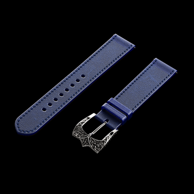 Royal Blue Leather Strap