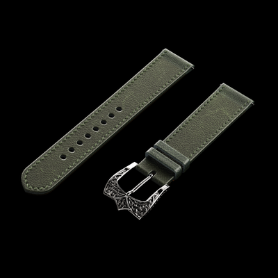 Moss Green Leather Strap