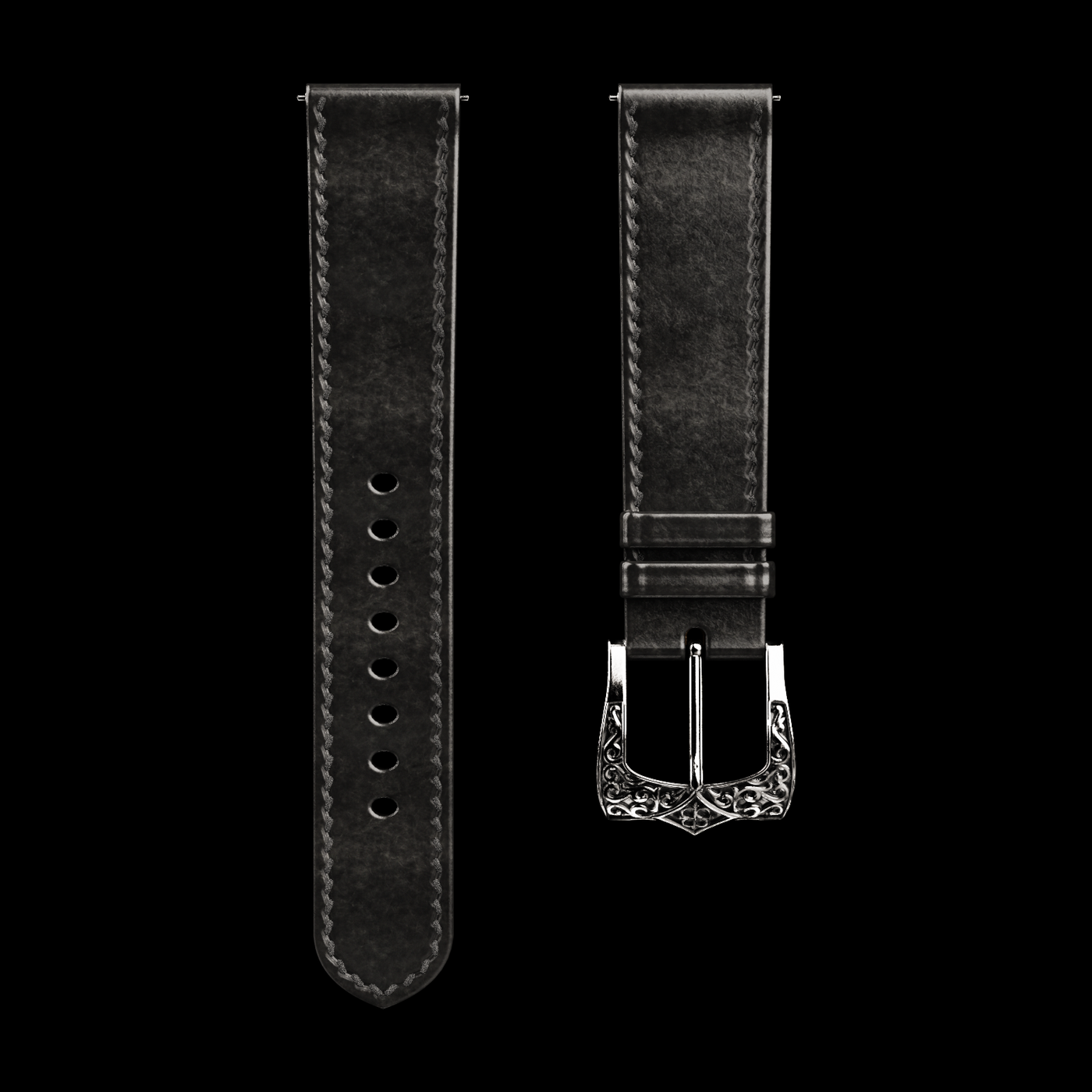 Classic Black Leather Strap